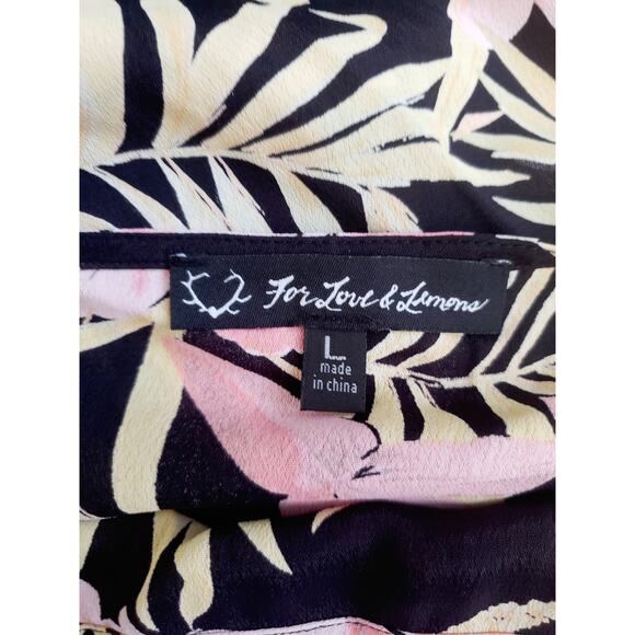 NWT For Love And Lemons Black and Pink Floral Maxi Dress - Picture 7 of 9